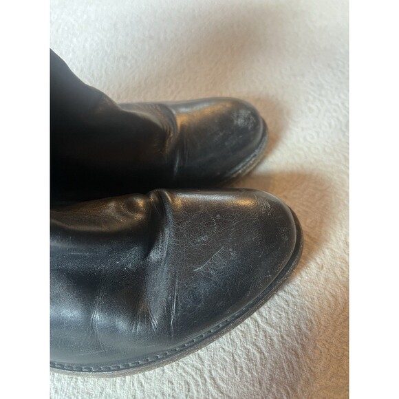 Women’s Frye Melissa Button Short Leather Ankle Booties size 6 Black - Picture 5 of 15